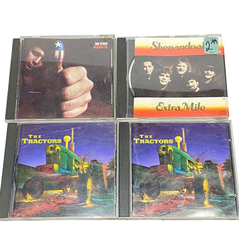 Country Folk Roots Rock Americana CD Lot 4 Don McLean, Shenandoah, The Tractors